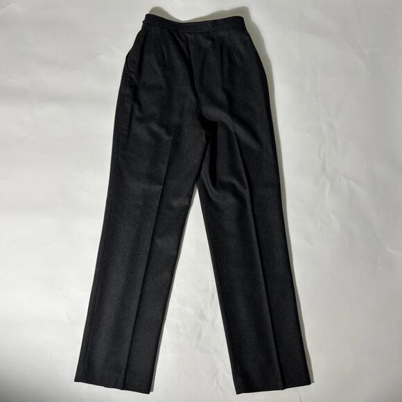 vintage 1980s evan picone dark grey wool trousers - Picture 7 of 8